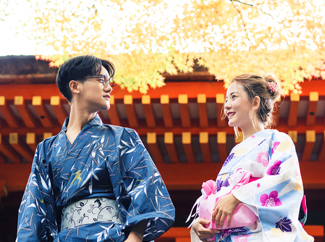 带着婚纱去领略日本的四季美景