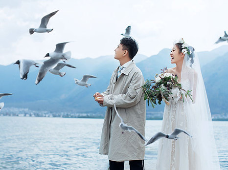 【揭秘克洛伊美学】三十四期 洱海春日海鸥婚纱照