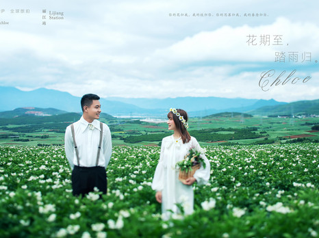 【揭秘克洛伊美学】112期 丽江花海清新婚纱照